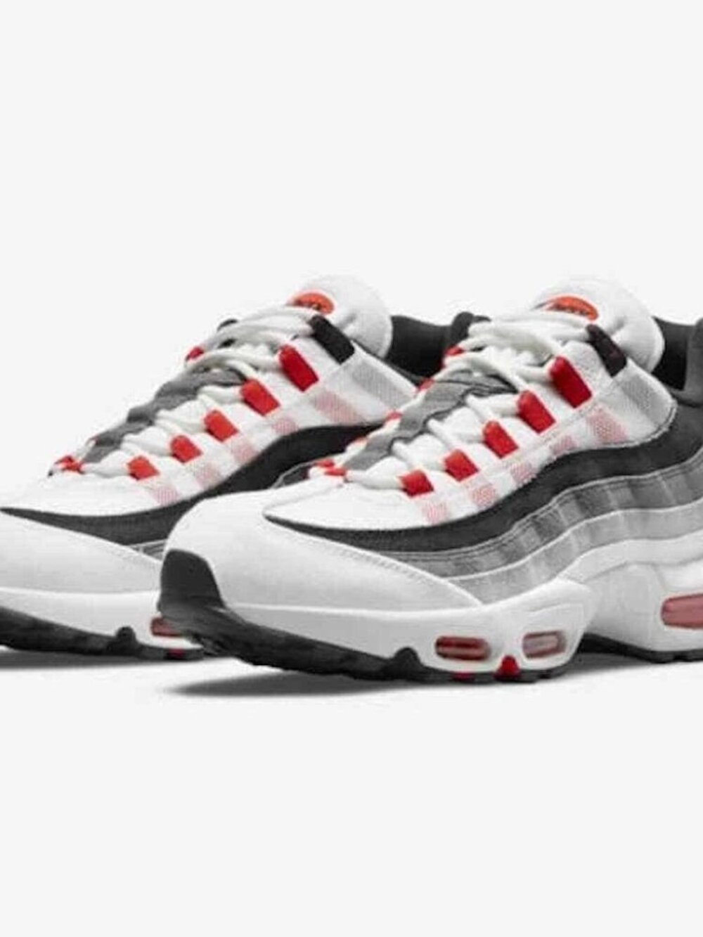 Nike Air Max 95 White Metallic Silver DH9792-100 Women's Running Shoes Size 7
